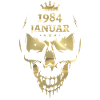 January 1984 Skull Gold