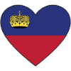 Liechtenstein Flag Heart