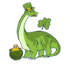 Leprechaun Dinosaur Clover Saint-Patrick