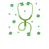 Trèfle Stéthoscope Trèfle Saint-Patrick Malade