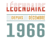 Légendaire Depuis Décembre 1966 Anniversaire