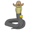 Snake Sheriff Cowboy Hat