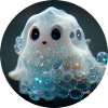 Adorable Soap Bubble Ghost
