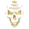 Août 1985 Skull Gold