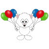 KATZE - LUFTBALLONS - TIER - KIND - BABY