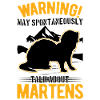 Avertissement Marder Mink Blaireau Martre