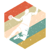 Handball Player Retro Gift