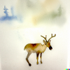 Lone reindeer
