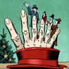 Christmas Hat Finger