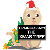wrong Christmas cat Christmas tree