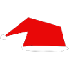 Geometric Santa Hat
