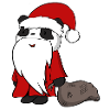 Xmas Pandas Santa