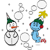 Schneemann und Geist