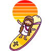 Christian surfer Jesus