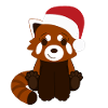 Red panda Christmas