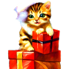 Cristma's Kitten