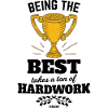 erster Platz Pokal gewonnen