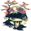 Minimalistic Japanese Landscape