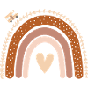 Rainbow motorhome heart