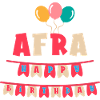 T-shirt Afra joyeux anniversaire joyeux anniversaire