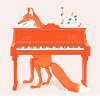 Fox au piano
