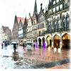 Münster sous la pluie
