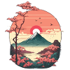 Sunset over Montain