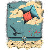 Kite on beach