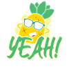 Yeah Relaxed Chill Pineapple