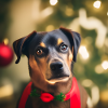 Süßer Weihnachtshund