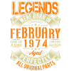 1974 February Birthday Legend