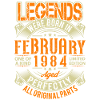 1984 February Birthday Legend