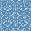 Ornamentmuster auf blauem Hintergrund