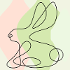 EASTER BUNNY LINE DRAWING