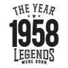 The Year 1958 65th Birthday
