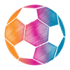 Bunter Fussball