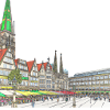 Dessin de marché