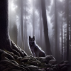 Wolf in the forest