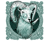 Aries Celtic knot pattern