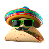 Taco Sunglasses Sombrero