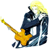 Typ mit Gitarre