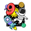 9 years old Young astronaut
