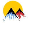 Berg Berge Farbig Mond
