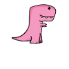 Dino Dinosaur Pink