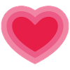 Concentric Pink Heart