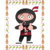 Weihnachtspulli Ninja