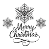 snowflake Merry Christmas