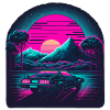 Retro Landschaft