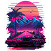 Vaperwave Mountain