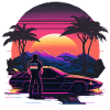 Vaporwave Sunset
